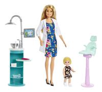 Barbie Careers Dentist Doll Blonde and Playset with Patient Sink Chair and More