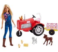 Barbie Careers Farmer doll and tractor playset, doll and vehicle with accessories, gift for children 4 to 9 years FRM18