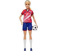 Barbie Soccer Doll, Blonde Ponytail, Colorful #9 Uniform, Soccer Ball, Cleats, Tall Socks, Great Sports-Inspired Gift for Ages 3 and Up