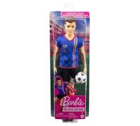 Barbie Careers Ken Doll Soccer Player with Cropped Hair 10 Uniform, Tall Socks