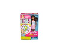 Barbie Careers Surprise Dresses, African American Doll with 2 Clothes and Accessories to Discover, for Kids 3+ Years, GFX85