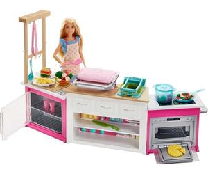 Barbie Careers Ultimate Kitchen with doll playset, cooking and baking toy with playdough, toy for children 4 to 9 years FRH73