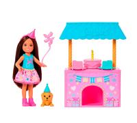 Barbie Family & Friends Club Chelsea Surprise Birthday Party Playset with Chelsea Small Doll (Brunette), Transforming Doghouse & 10+ Accessories, JJB41