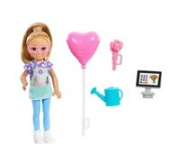 Barbie Doll & Accessories Set - Chelsea Can Be Florist - 5 Flower Shop Pieces (bouquet & register)