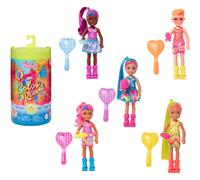 Barbie Chelsea Colour Reveal Doll with 6 Surprises Neon Tie-Dye Random
