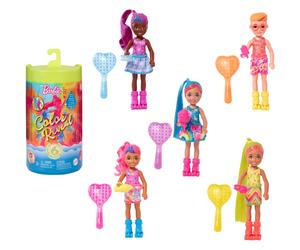 Barbie Chelsea Colour Reveal Doll with 6 Surprises Neon Tie-Dye Random