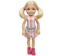 Mattel Barbie Chelsea And Friends Doll With Striped Pink Dress GXT38