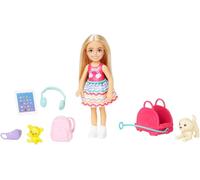 Barbie Chelsea Doll and Travel Themed Piece Count | Small Doll, 1 Pet, Including