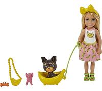 Barbie Chelsea Doll (Blonde) with Pet Puppy & Storytelling Accessories Including Pet Bed, Dog Treats & More, Toy for 3 Year Olds & Up