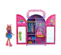 Barbie Chelsea Doll & Closet Toy Playset with 15 Pieces Clothes & Accessories Included, Foldable Set for On-The-Go Play & Storage, HXN03