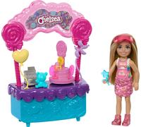 Barbie Chelsea Doll & Lollipop Stand Playset with Accessories, 10-Piece Toy Set