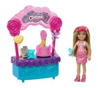Barbie Chelsea Doll & Lollipop Stand Playset with Accessories, 10-Piece Toy Set from Barbie and Stacie to the Rescue movie, HRM07
