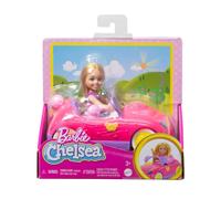 Barbie Chelsea Doll With Pink Convertible & Teddy Bear Accessory Barbie Multicolor