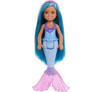 Barbie Chelsea Mermaid Small Doll with Blue Hair & Removable Hair Accessory, 6" Toy