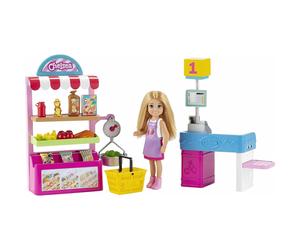 Barbie Chelsea Supermarket You Can Be Anything Playset 15+ Accessories Mattel