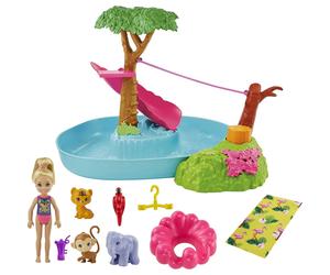 Barbie Chelsea The Lost Birthday Splashtastic Pool Jungle River Surprise Mattel