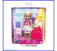 Barbie Chelsea Travel Doll Playset & Accessories with Puppy NEW & SEALED