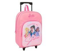 BARBIE Children's Backpack with Compact Trolley, Ideal for Children of Different Ages, Comfortable and Versatile, Quality and Strength, 33 x 43 x 15 cm