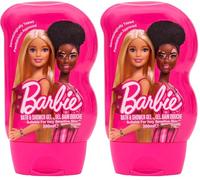 Barbie Children's Bath & Shower Gel 300ml - Suitable for Sensitive Skin - Paediatrician Approved - Children's Bubble Bath (Pack of 2)