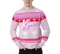 Barbie Christmas Jumper | Ken Christmas Jumper for Men | Ken Clothes for Men | Pink | XX-Large