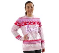 Barbie Christmas Jumper Womens | Ladies Christmas Jumpers | Womens Jumpers | Pink Medium