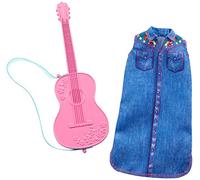 Barbie Clothes - Career Outfit Doll Musician Look with Guitar Multic