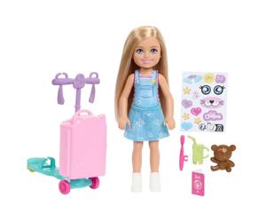Barbie Club Chelsea Limitless Adventure Doll & Accessories | Small Doll with Scooter Suitcase, Including Travel-Themed Accessories, Ages 3+, JMJ46