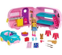 Barbie Club Chelsea Toy Car & Camper Playset, Blonde Chelsea Small D (US IMPORT)