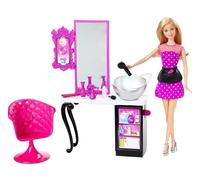 Barbie CMM55 Malibu Avenue Hairdresser Style Salon with Doll By Mattel