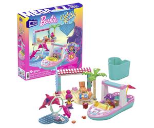 Barbie Color Reveal Dolphin Exploration toy Building Set with 10+ surprises, 2 micro-dolls and 2 dolphins, toy gift set for girls and boys, ages 5 and