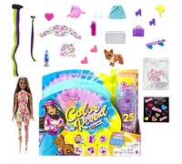 Barbie Color Reveal Totally Neon Fashions Doll with Blue-Streaked Brunette Hair