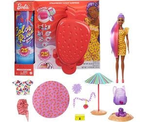 Barbie Colour Reveal Doll & Pet Friend 25 Surprises Bubbles Doll Strawberry