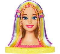 Barbie Colour Reveal Styling Head Straight Blonde Neon Rainbow Hair
