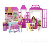 Barbie Cook n Grill Restaurant Playset with Barbie Doll 30+ Piece & 6 Play Areas