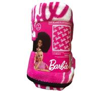 Barbie Coral Fleece Blanket 120x150 cm - Pink Barbie Logo Throw