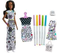 Barbie FPH91 Crayola Fashion Doll & Fashions, Multi-Colour