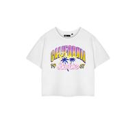 Barbie Cropped Short Sleeved T-Shirt (Adult White) White XXL