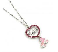Barbie Crystal Heart Roller Skate Necklace BMN00004 - Timeless Design |