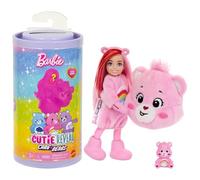 Barbie Cutie Reveal Chelsea Doll & Accessories, Care Bears Series, Small Doll with Plush Costume & 6 Surprises (Styles May Vary), JCN97