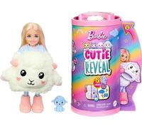 Barbie Cutie Reveal Chelsea Doll & Accessories, Lamb Plush Costume & 6 Surprises Including Color Change, Cozy Cute Tees Series, HKR18