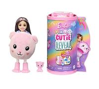 Barbie Cutie Reveal Chelsea Doll & Accessories, Teddy Bear Plush Costume & 6 Surprises Including Color Change, Cozy Cute Tees Series, HKR19