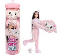 Barbie Cutie Reveal Doll & Accessories, Cuddly Series Lamb with 10 Surprises Inc