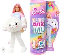 Barbie Cutie Reveal Doll & Accessories, Lamb Plush Costume & 10 Surprises Including Color Change, “Dream” Cozy Cute Tees, HKR03