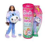 Barbie Cutie Reveal Doll Age 3+ & Accessories with Animal Plush Costume & 10 Surprises Including Color Change, Bunny as a Koala in Costume-Themed Series, HRK26
