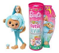 Barbie Cutie Reveal Doll & Accessories with Animal Plush Costume & 10 Surprises Including Color Change, Teddy Bear as Dolphin in Costume-Themed Series, HRK25