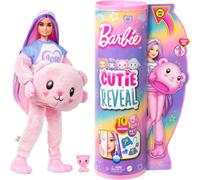 Barbie Cutie Reveal Doll & Accessories, Teddy Bear Plush Costume & 10 Surprises Including Color Change, “Love” Cozy Cute Tees, HKR04