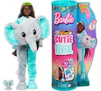 Barbie Cutie Reveal Fashion Doll Jungle Series Elephant Plush Costume Mattel