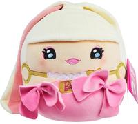 Barbie Cuutopia Plush, 10-inch Soft Pillow Doll with Iconic Look, Plus Tactile Felt Pink Bows & Long Ponytail, Collectible Toy