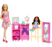 Mattel Barbie And Chelsea Makeup Stand Doll Pink