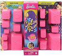 Barbie Day-to-Night Color Reveal Doll with 25 Surprises & Day-to-Night Transformation - Dog Park to Movie Night Reveal